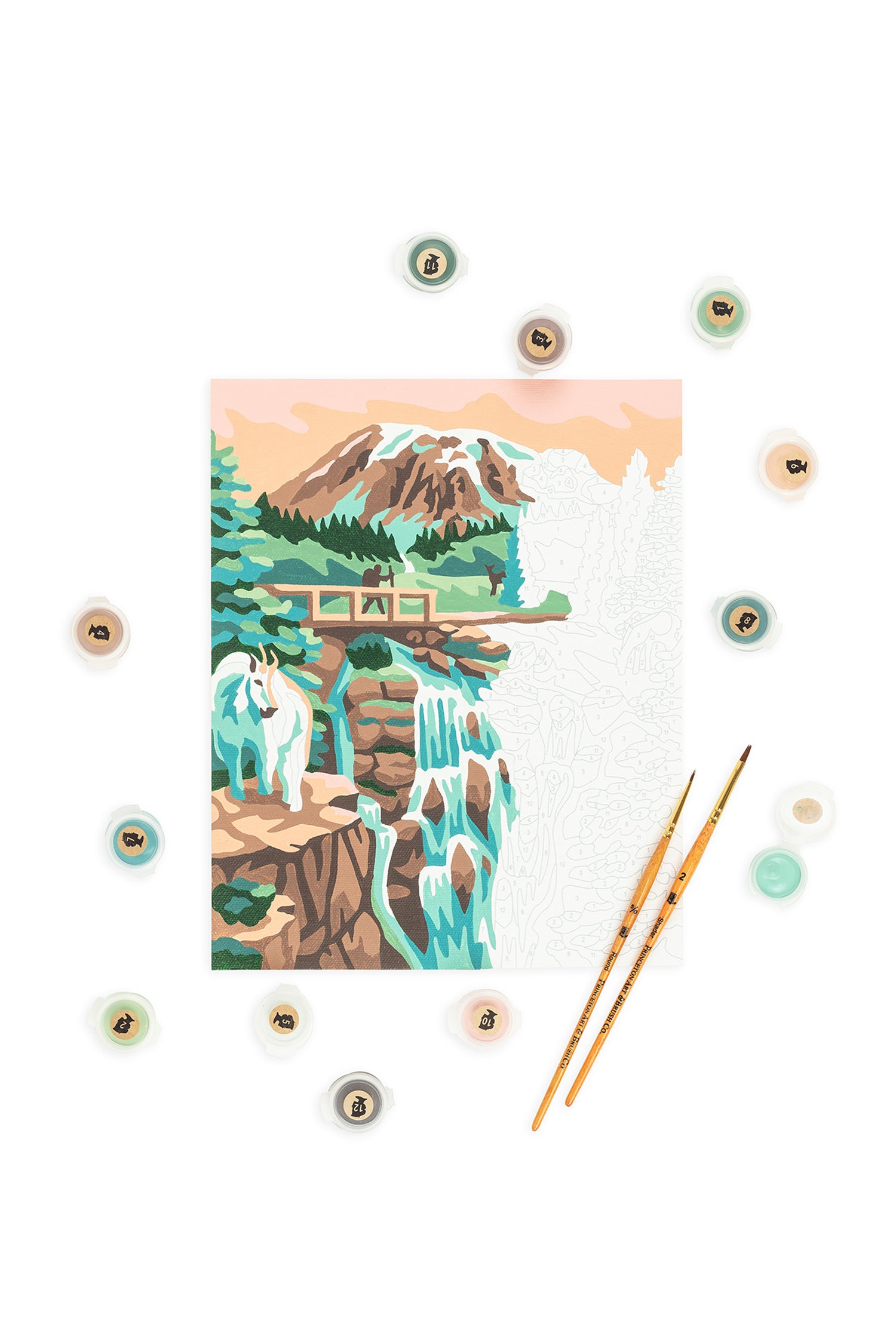 Mt. Rainier National Park | 8x10 paint-by-number kit - Elle Crée