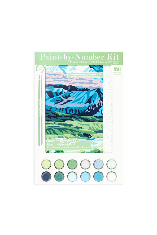 Denali National Park | 8x10 paint-by-number kit - Elle Crée