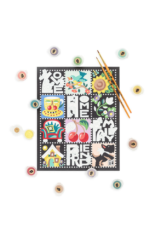 Mary's Quilt | Mary Engelbreit 8x10 paint-by-number kit - Elle Crée