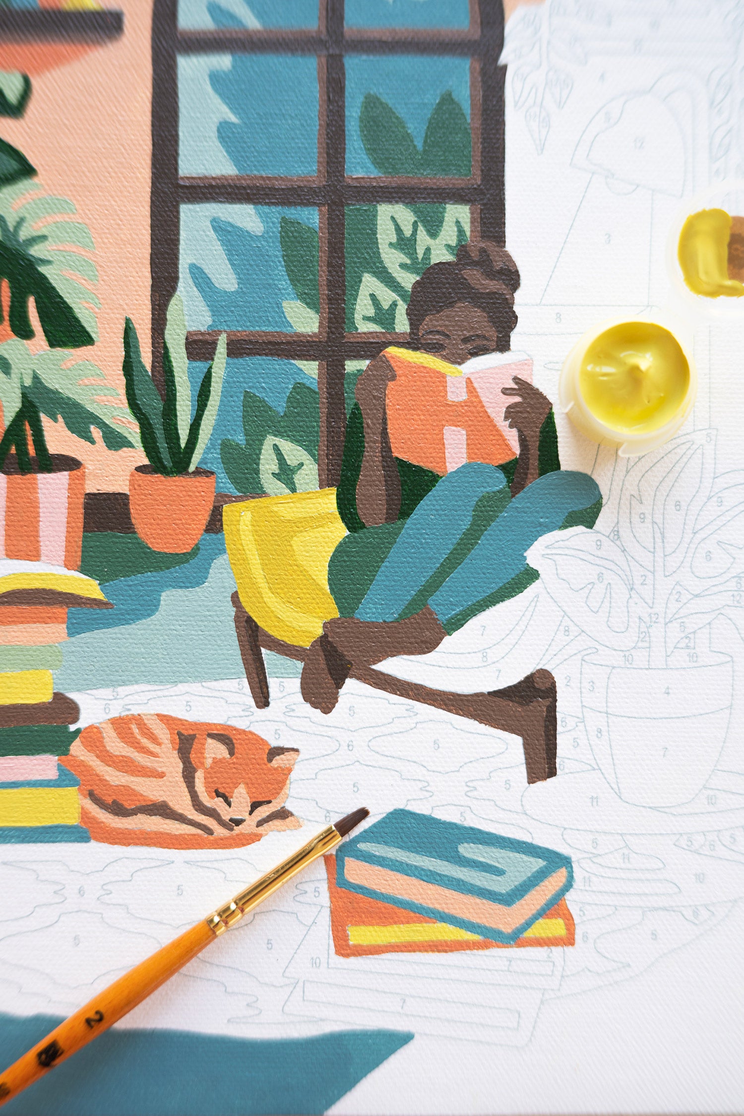 A Novel Afternoon | Booklovers Paint-by-Number Kit