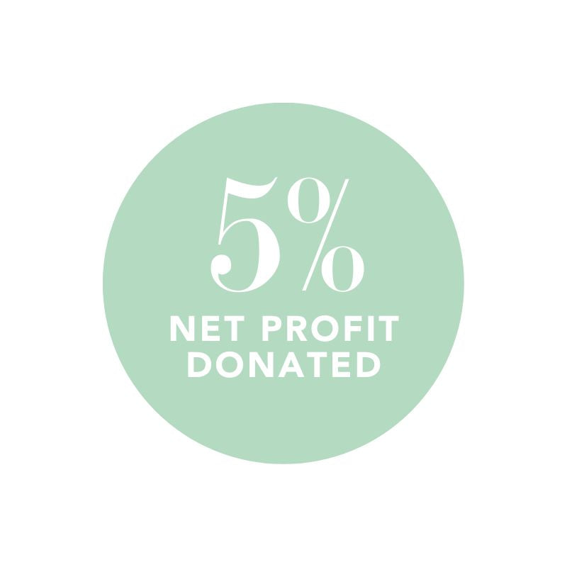 5% net profit donated