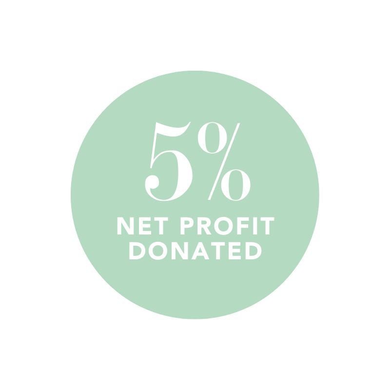 5% net profit donated