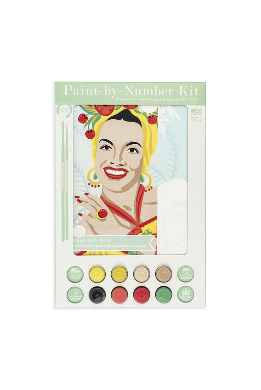 Carmen with Fruit | 8x10 paint-by-number kit - Elle Crée