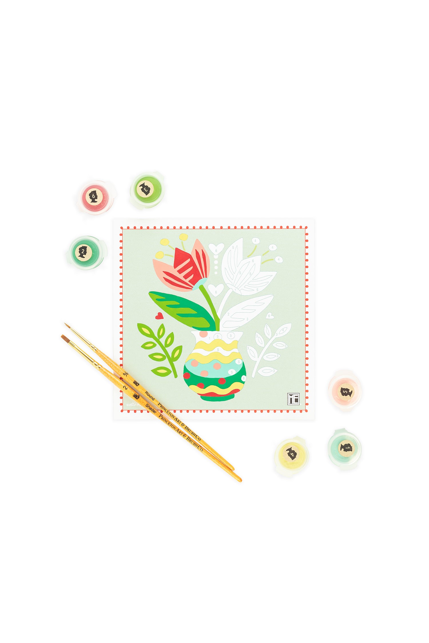 Breit Buds | Mary Engelbreit 6x6 paint-by-number kit - Elle Crée