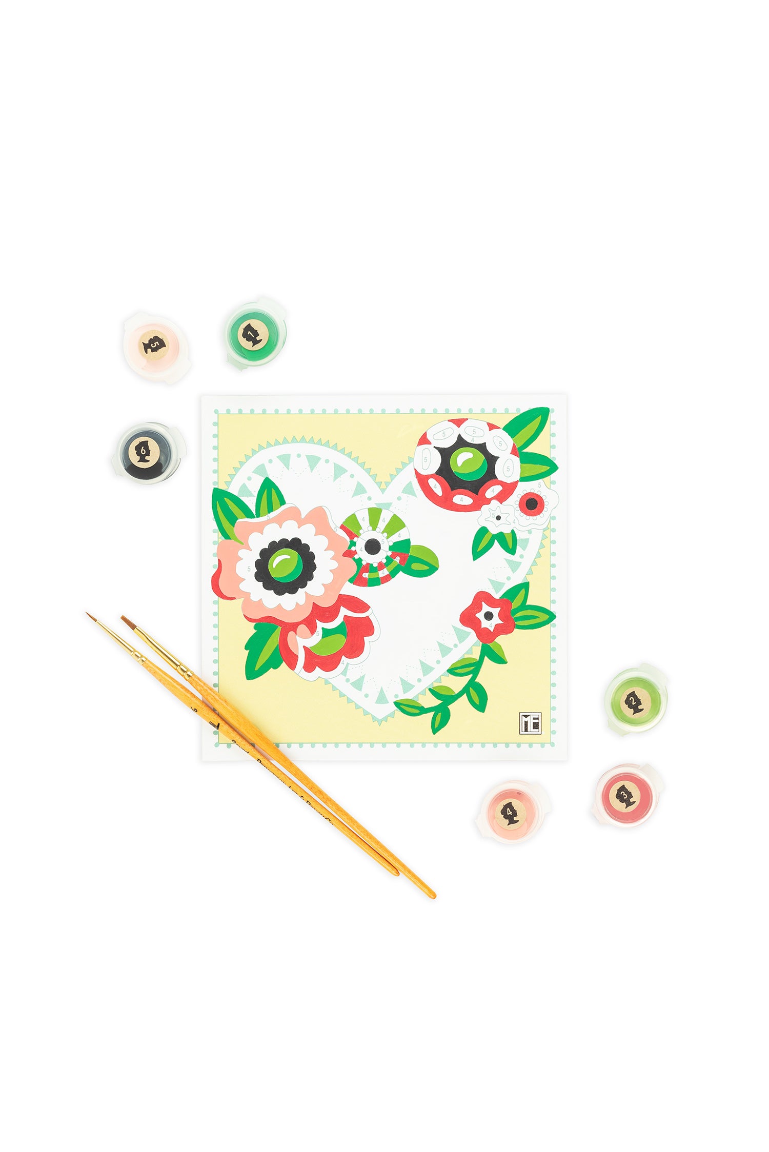 From ME to You | Mary Engelbreit 6x6 paint-by-number kit - Elle Crée