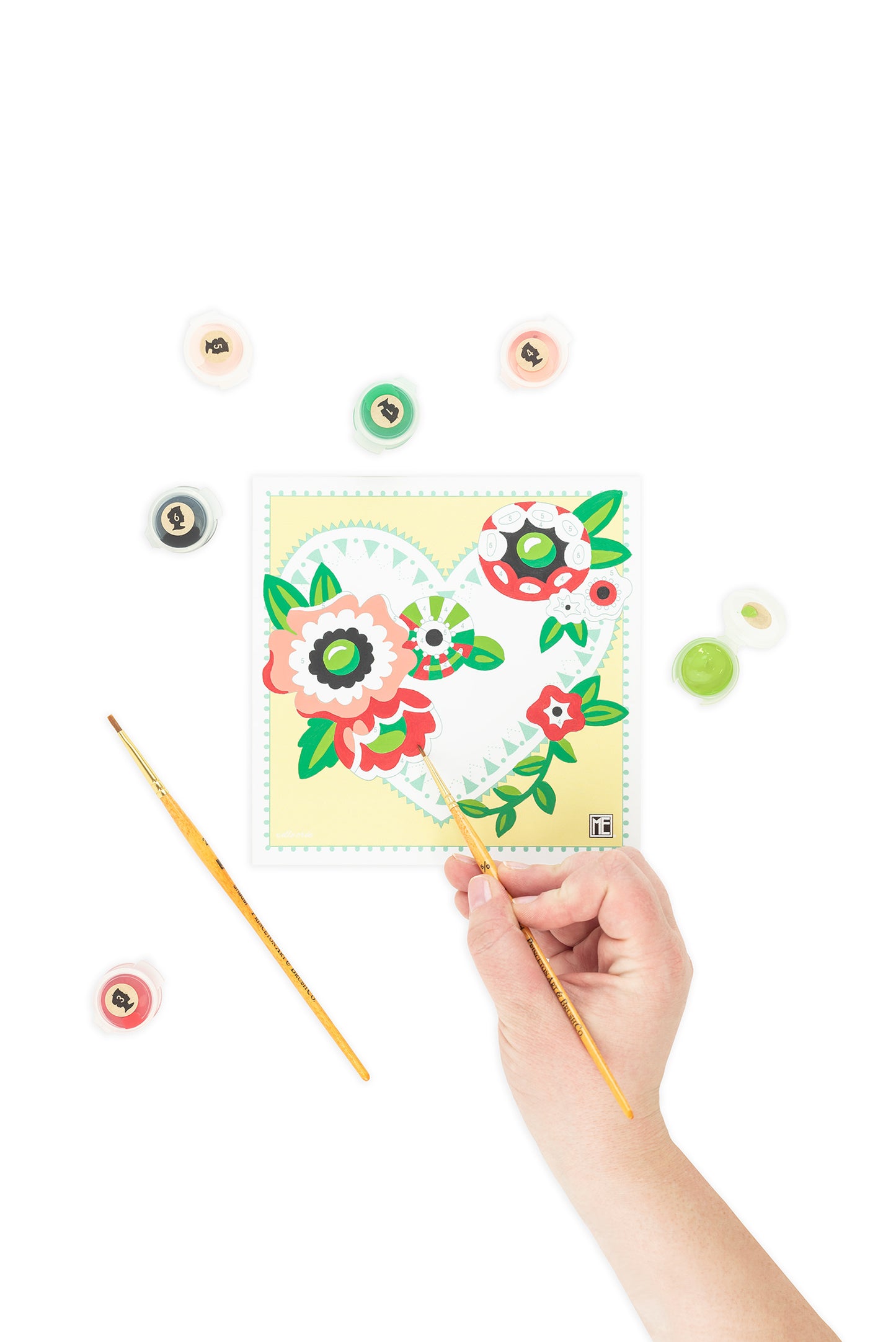 From ME to You | Mary Engelbreit 6x6 paint-by-number kit - Elle Crée