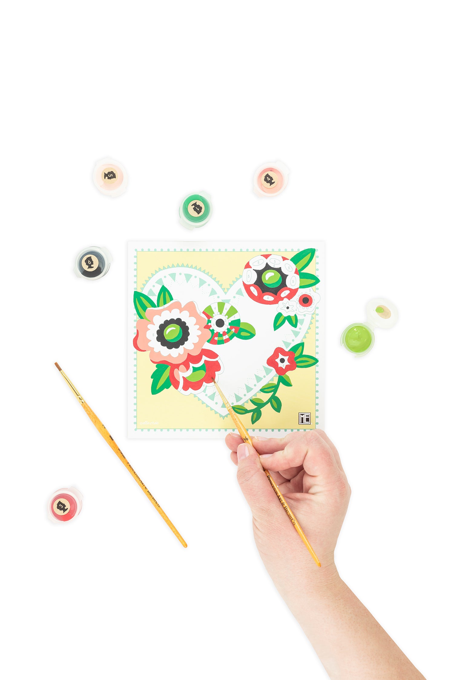 From ME to You | Mary Engelbreit 6x6 paint-by-number kit - Elle Crée