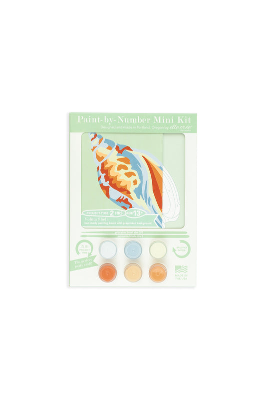 Voluta Shell | 6x6 mini paint-by-number kit - Elle Crée