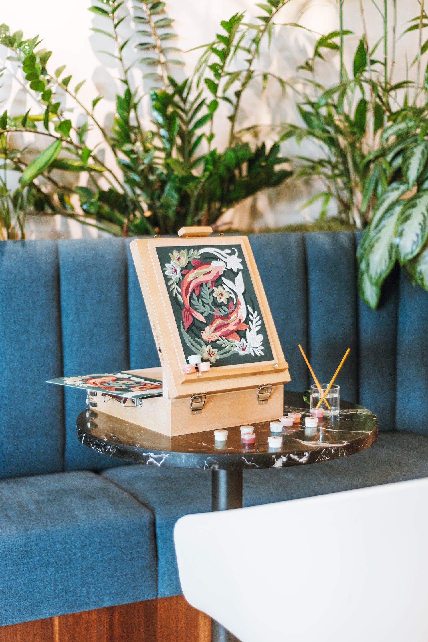 Koi Fish in Pond 8x10 paint-by-number kit