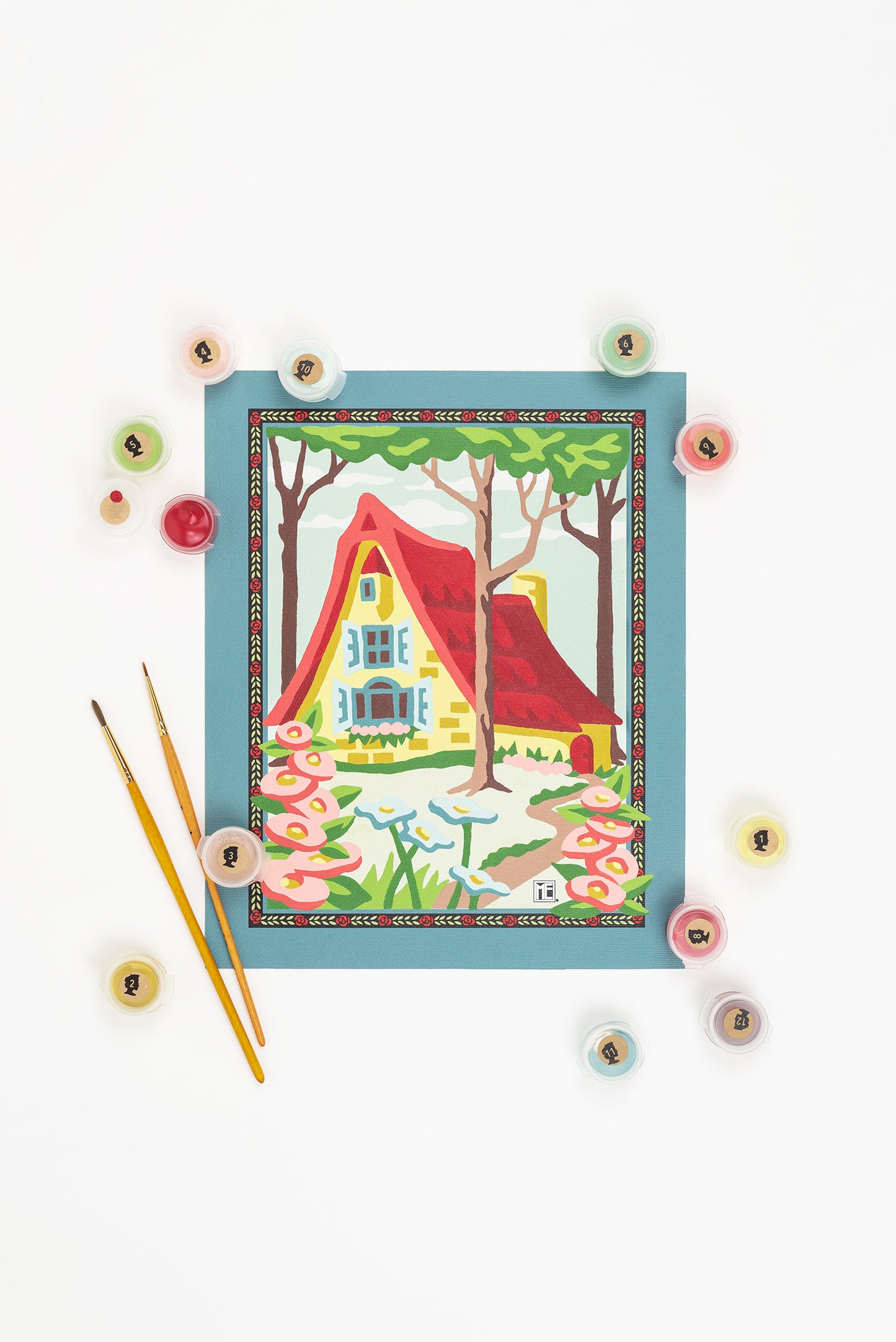 Breit Cottage | Mary Engelbreit 8x10 paint-by-number kit - Elle Crée