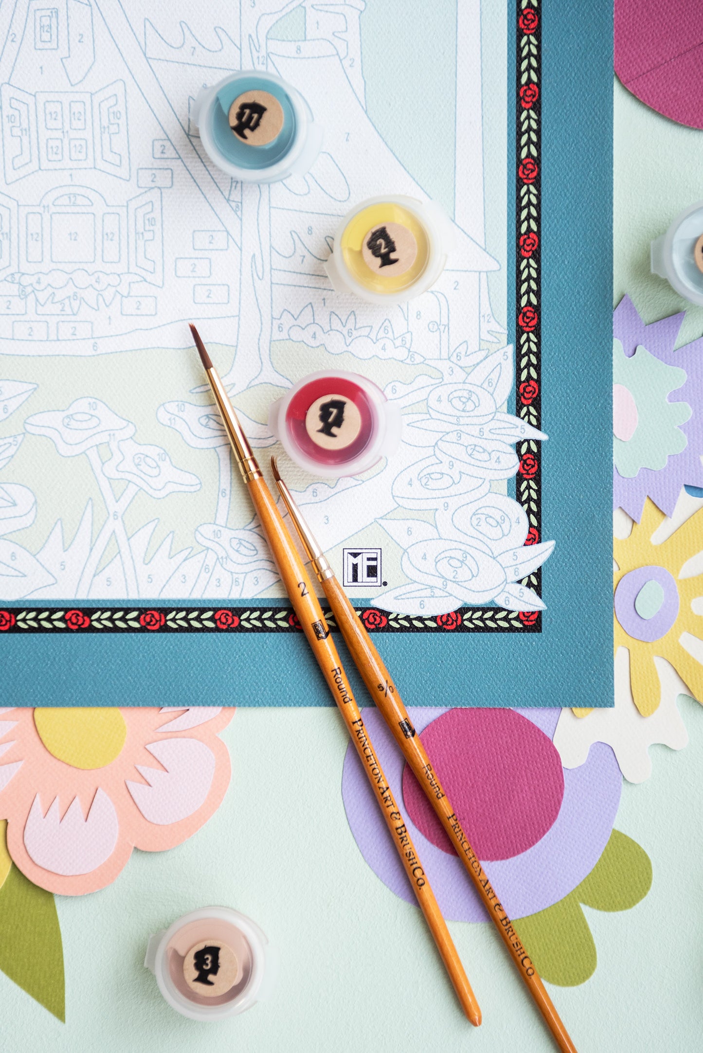 Breit Cottage | Mary Engelbreit 8x10 paint-by-number kit - Elle Crée