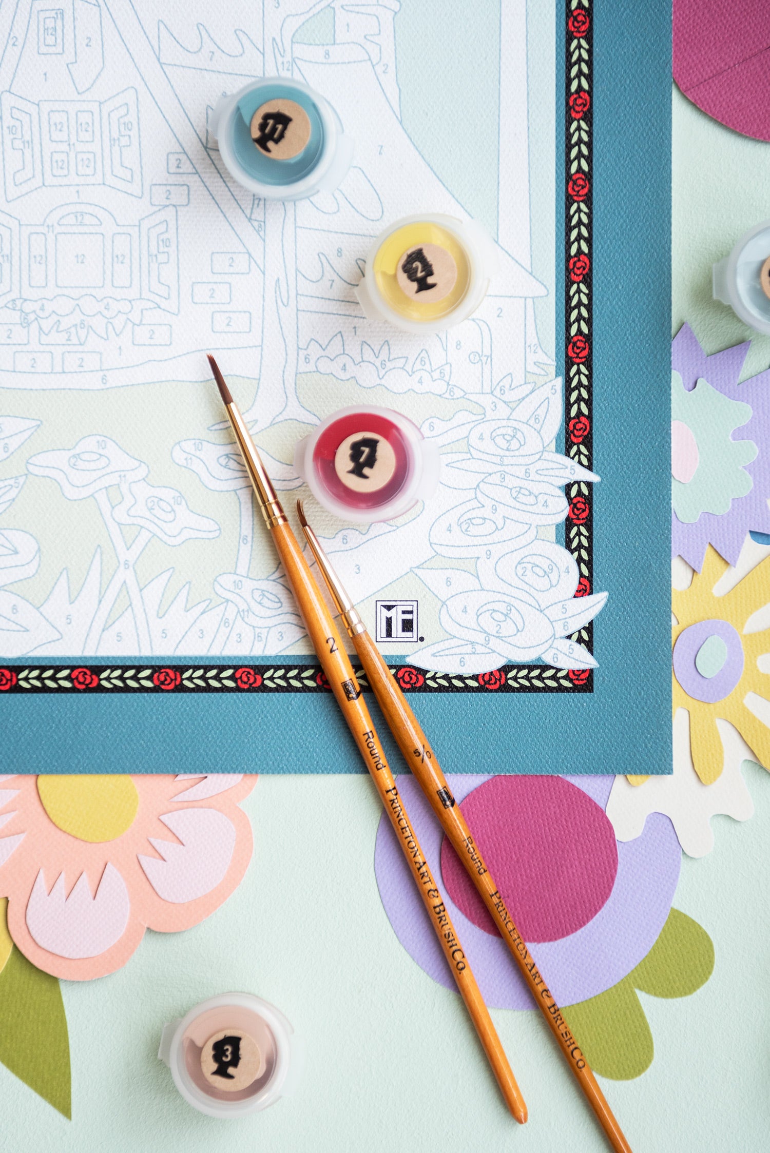 Breit Cottage | Mary Engelbreit 8x10 paint-by-number kit - Elle Crée