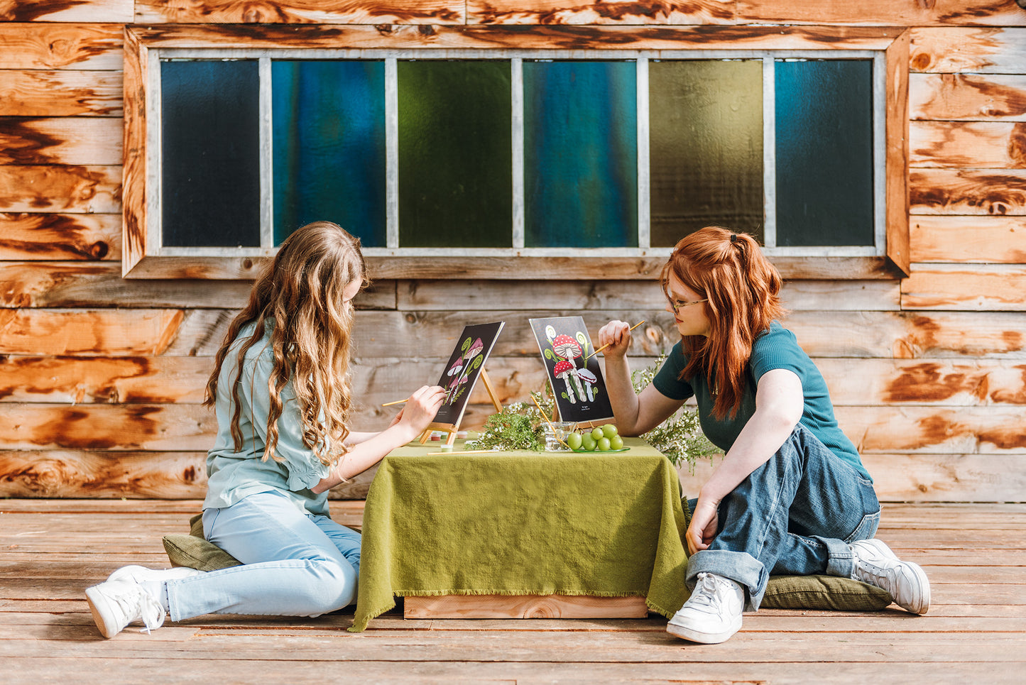 Fly Agaric Mushrooms | 8x10 paint-by-number kit - Elle Crée