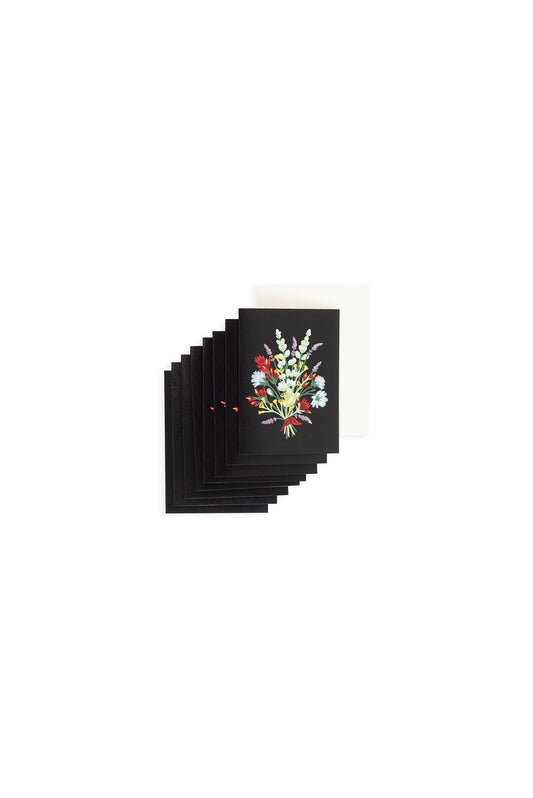 Floral Mini Card Set with the Oregon Wildflower bouquet on top beside the envelopes.