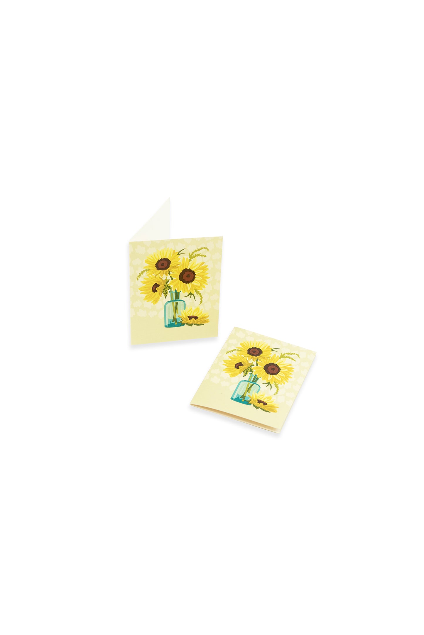 Yellow Sunflowers mini card by Elle Crée