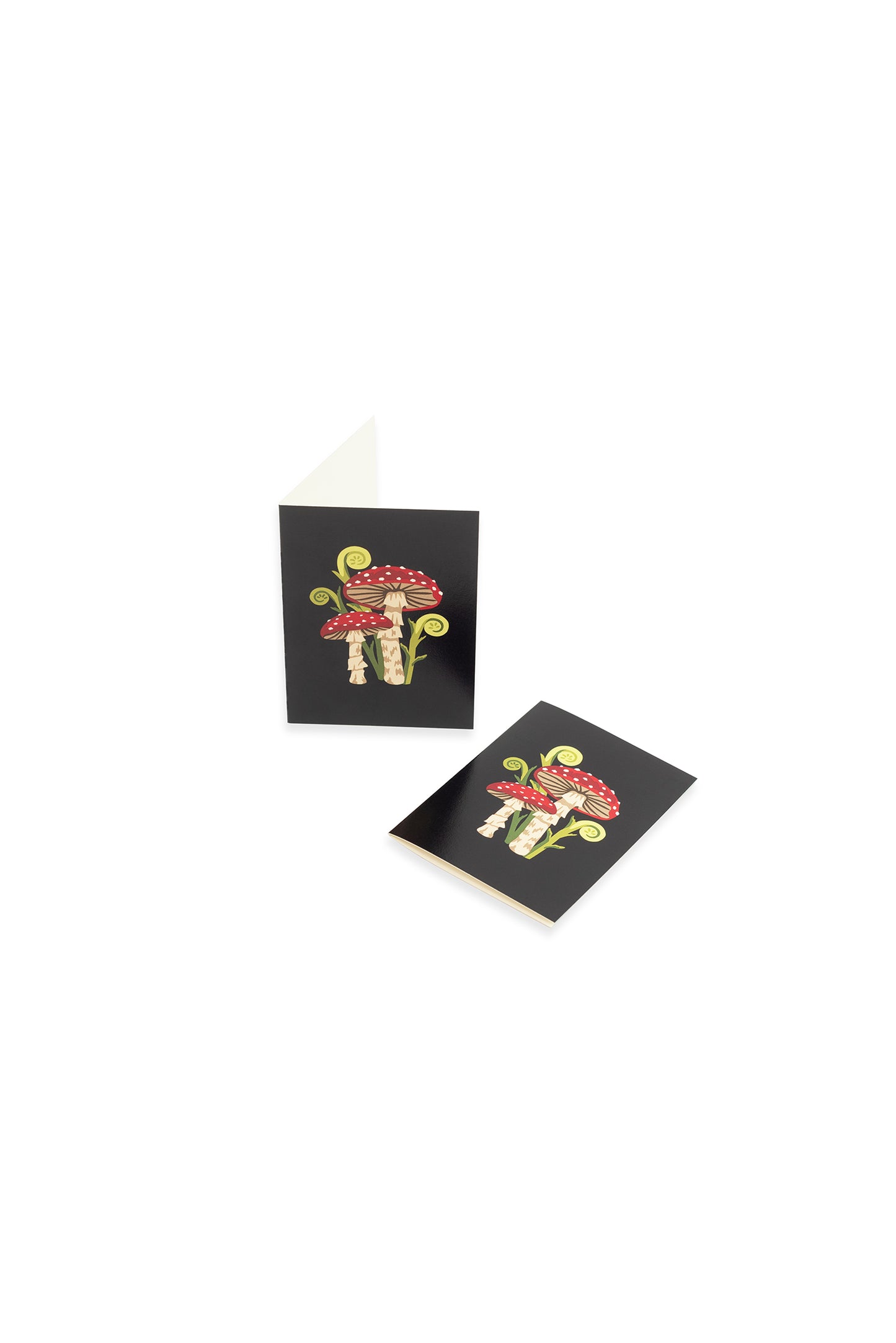 Fly agaric mushrooms mini card by Elle Crée