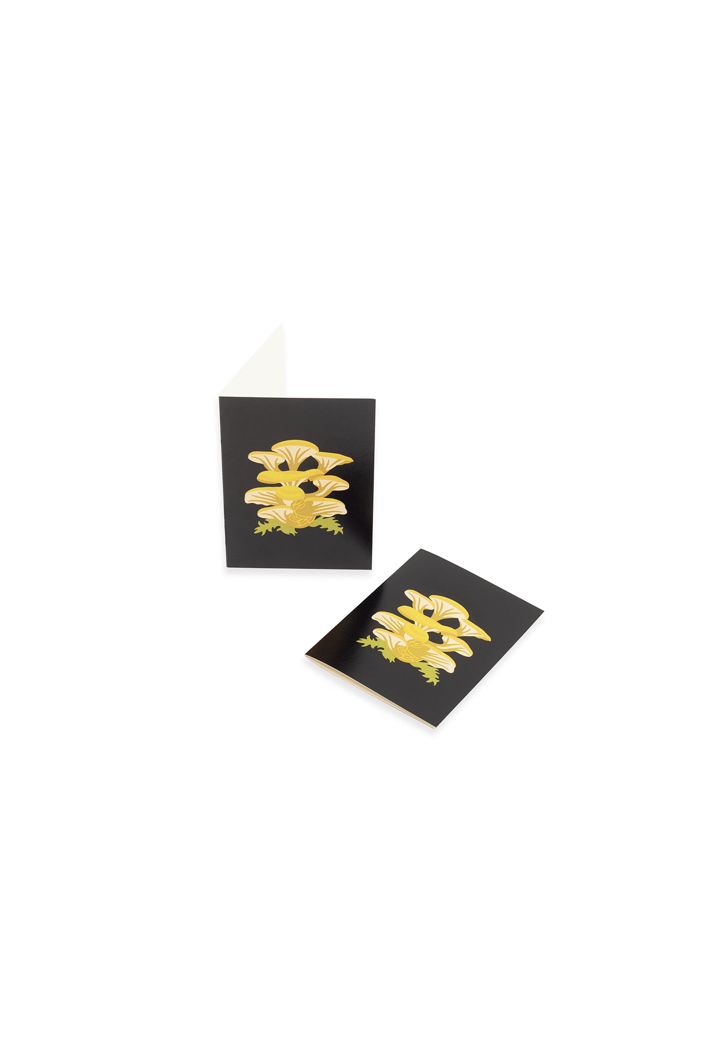 Yellow oyster mushroom mini card by Elle Crée
