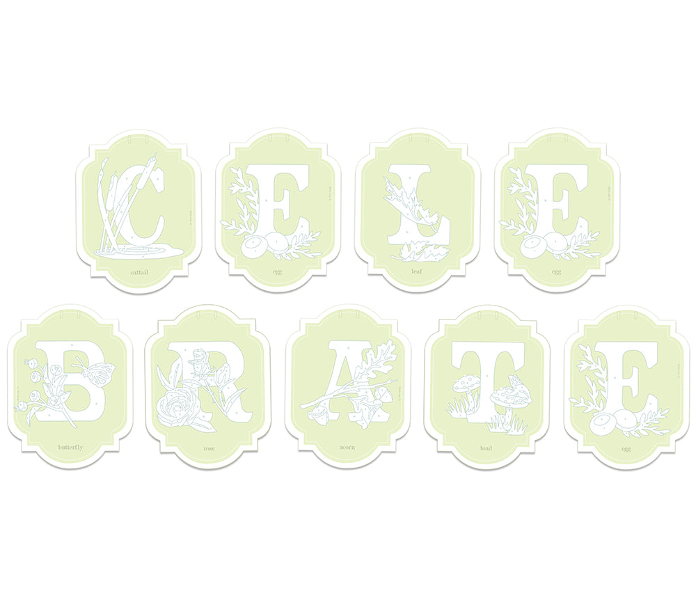 CELEBRATE | paint-by-number banner kit