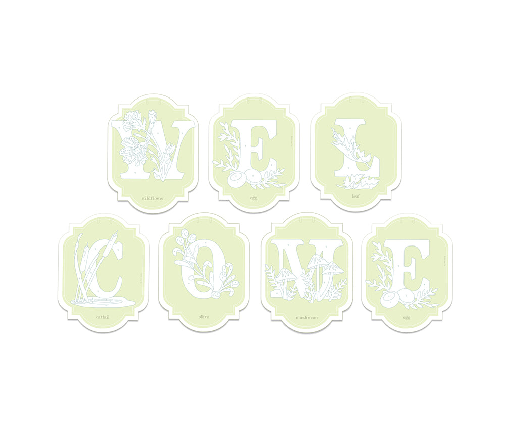 WELCOME | paint-by-number banner kit