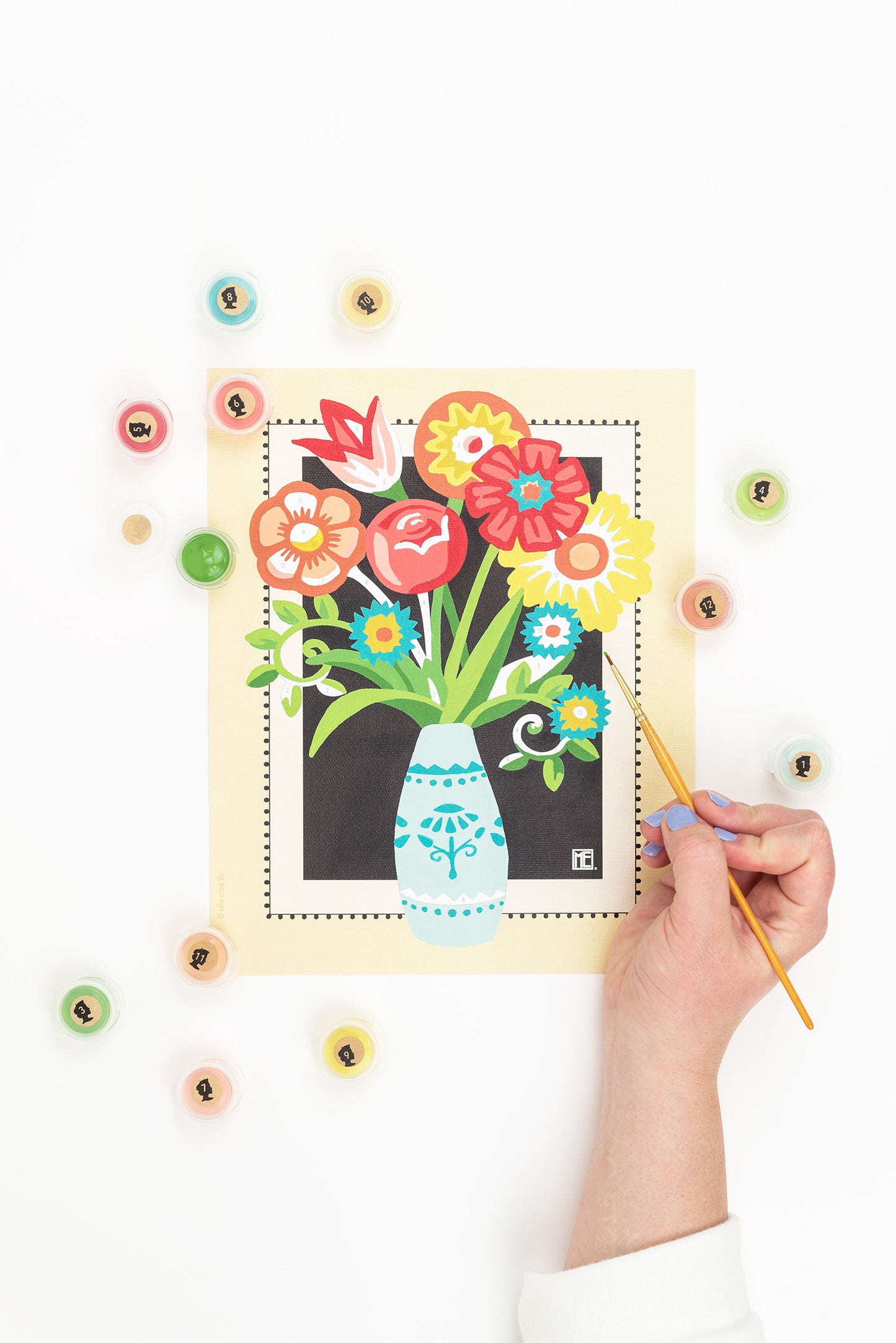Engelblooms | Mary Engelbreit 8x10 paint-by-number kit - Elle Crée