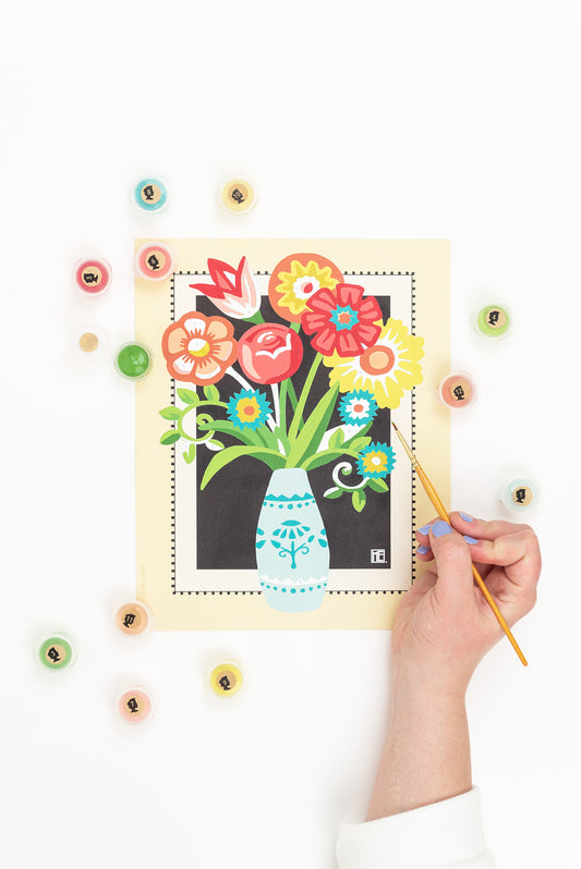 Engelblooms | Mary Engelbreit 8x10 paint-by-number kit - Elle Crée