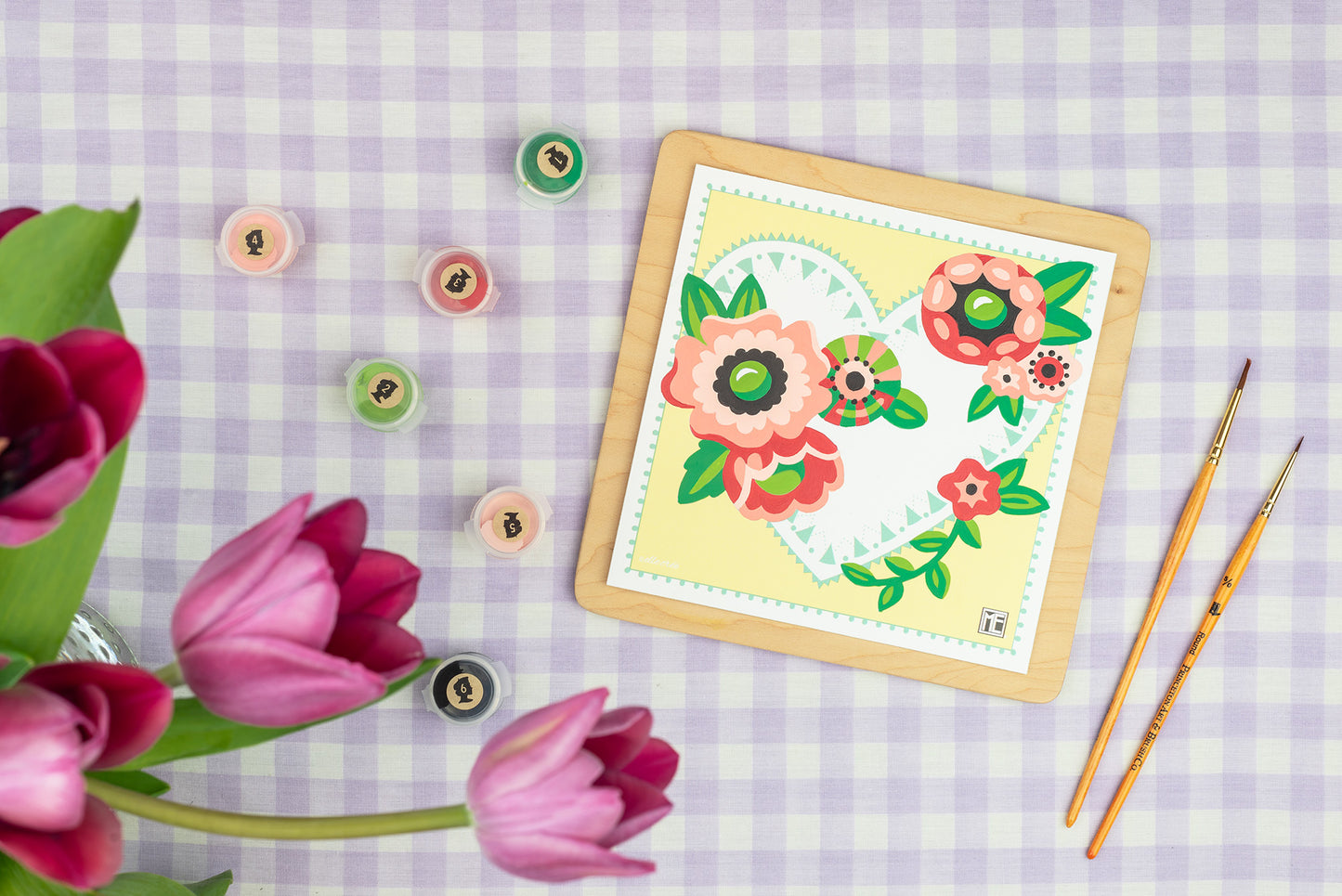 From ME to You | Mary Engelbreit 6x6 paint-by-number kit - Elle Crée