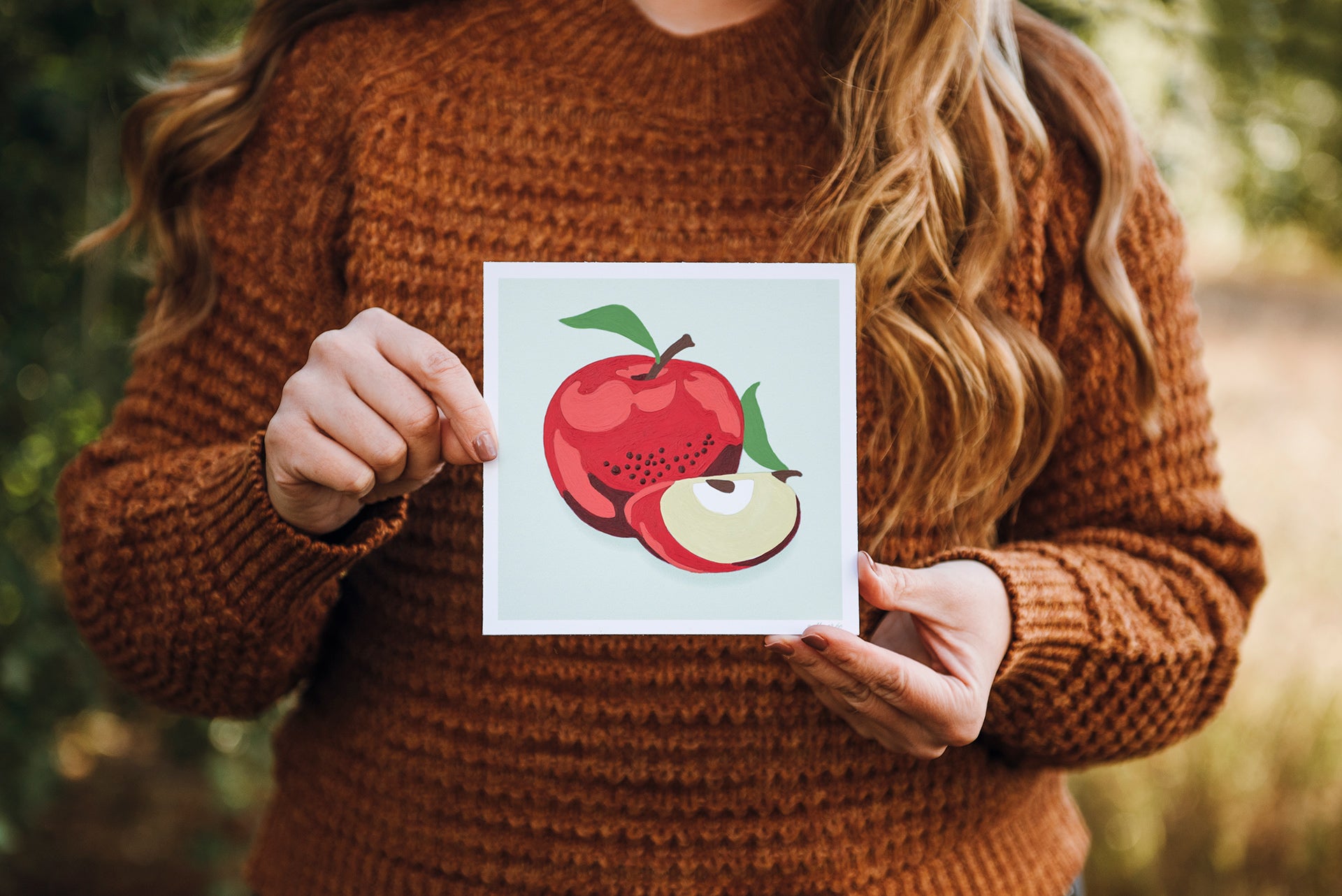 Apples | 6x6 mini paint-by-number kit - Elle Crée