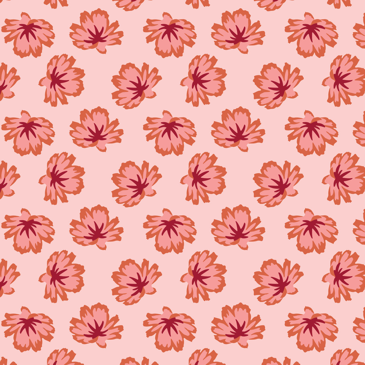 Chicory Charmers Pink | Organic Quilters Cotton