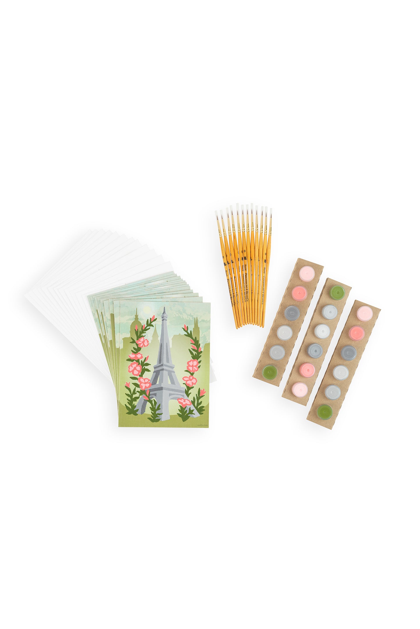 La Parisienne | 5x7 card set paint-by-number kit - Elle Crée