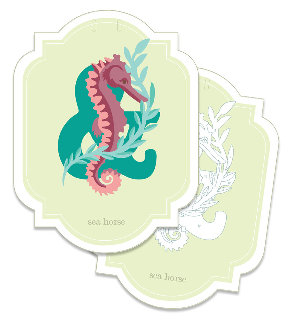 Alphabet Nature Cards | custom banner paint-by-number kit - Elle Crée