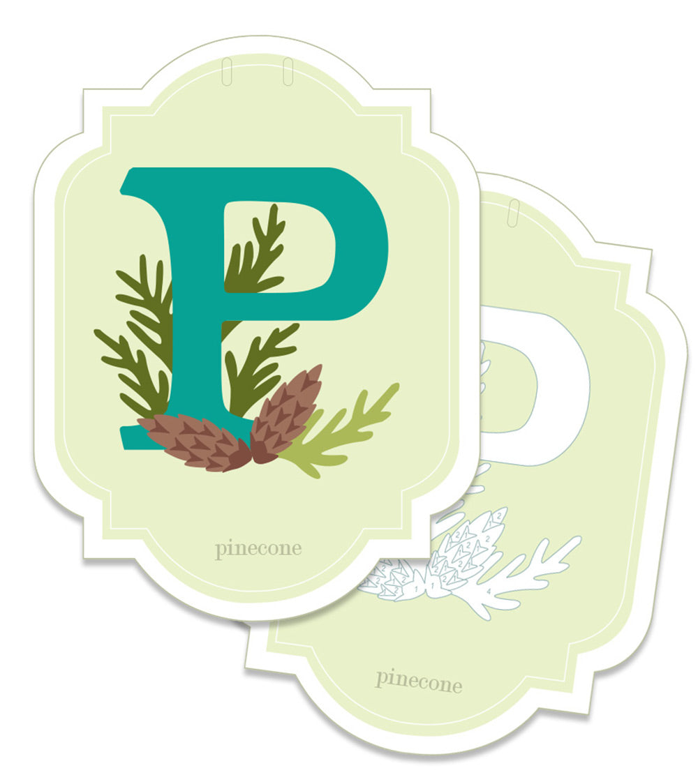 Alphabet Nature Cards | custom banner paint-by-number kit - Elle Crée