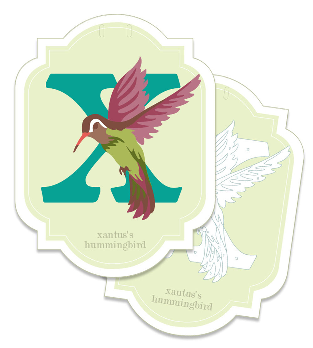 Alphabet Nature Cards | custom banner paint-by-number kit - Elle Crée