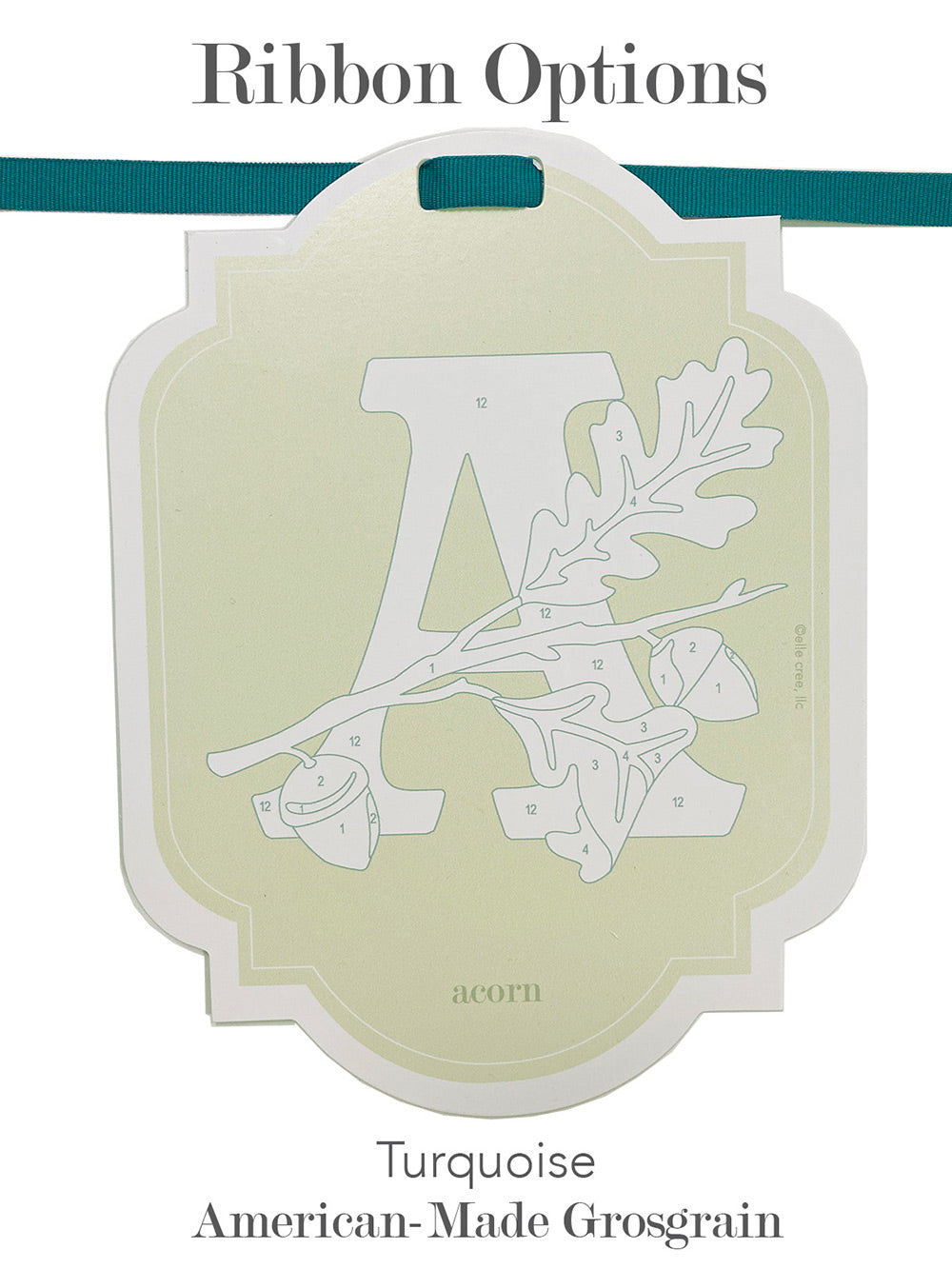 Alphabet Nature Cards | custom banner paint-by-number kit - Elle Crée