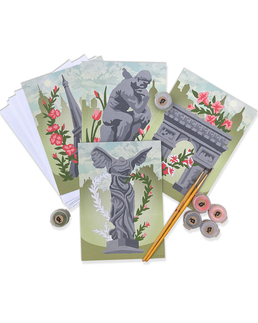 La Parisienne | 5x7 card set paint-by-number kit - Elle Crée