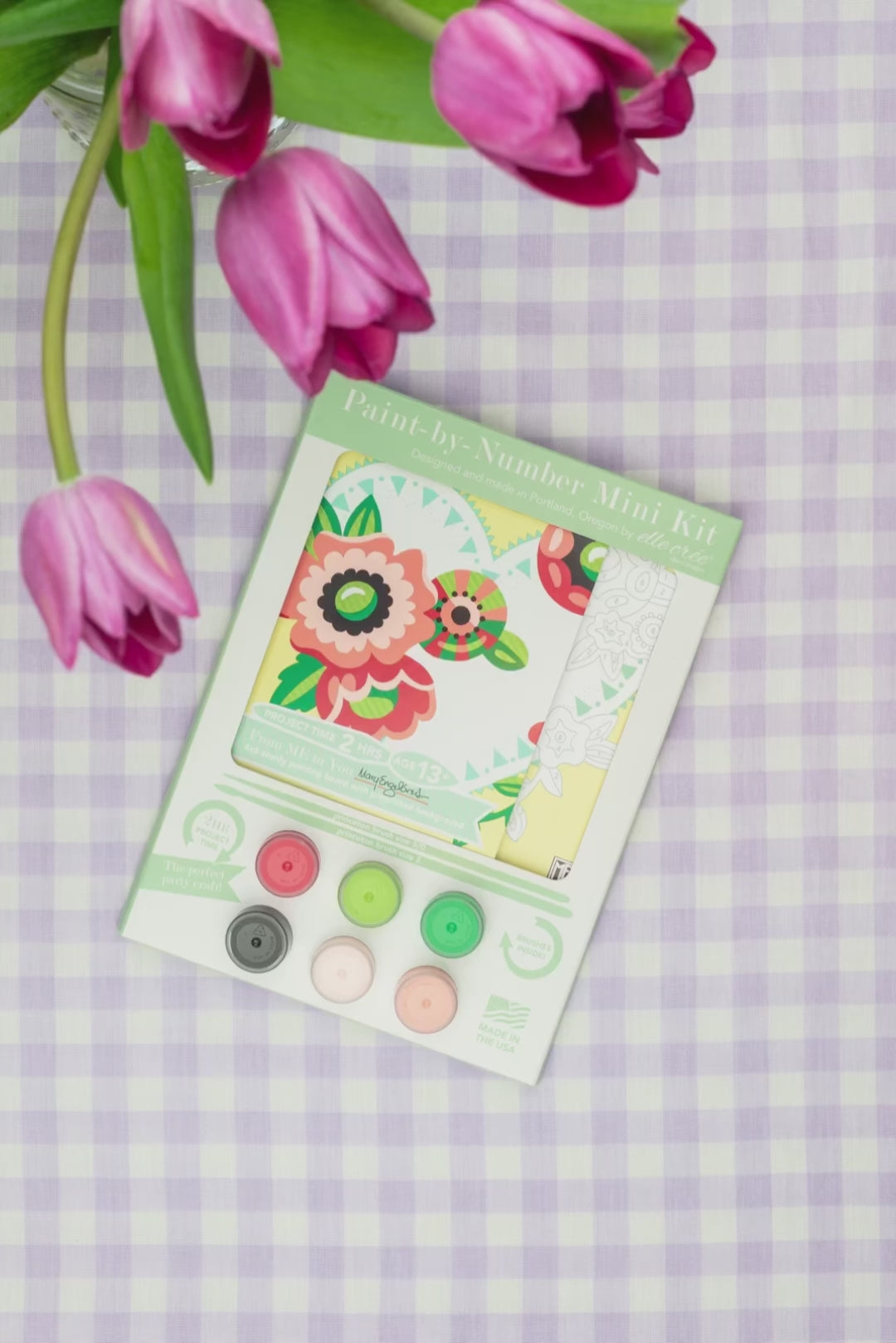 From ME to You | Mary Engelbreit 6x6 paint-by-number kit - Elle Crée