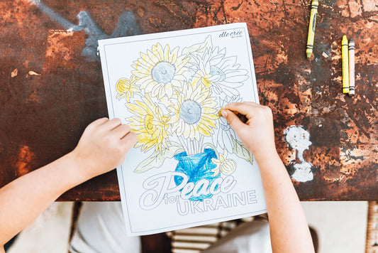 Peace for Ukraine: Coloring Page