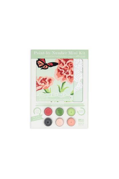 Carnations | 6x6 mini paint-by-number kit - Elle Crée