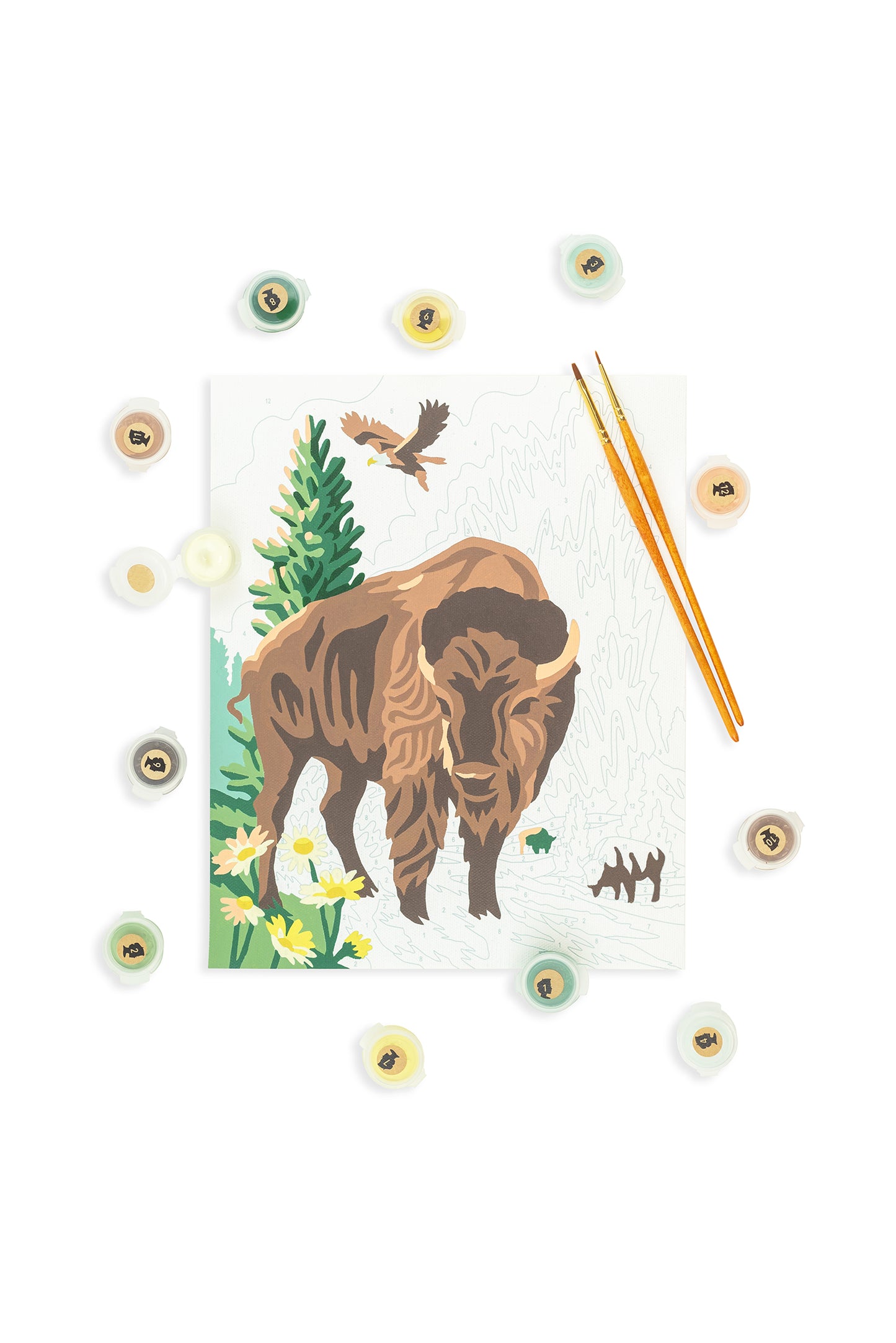 Yellowstone National Park | 8x10 Paint-by-Number Kit from Elle Crée