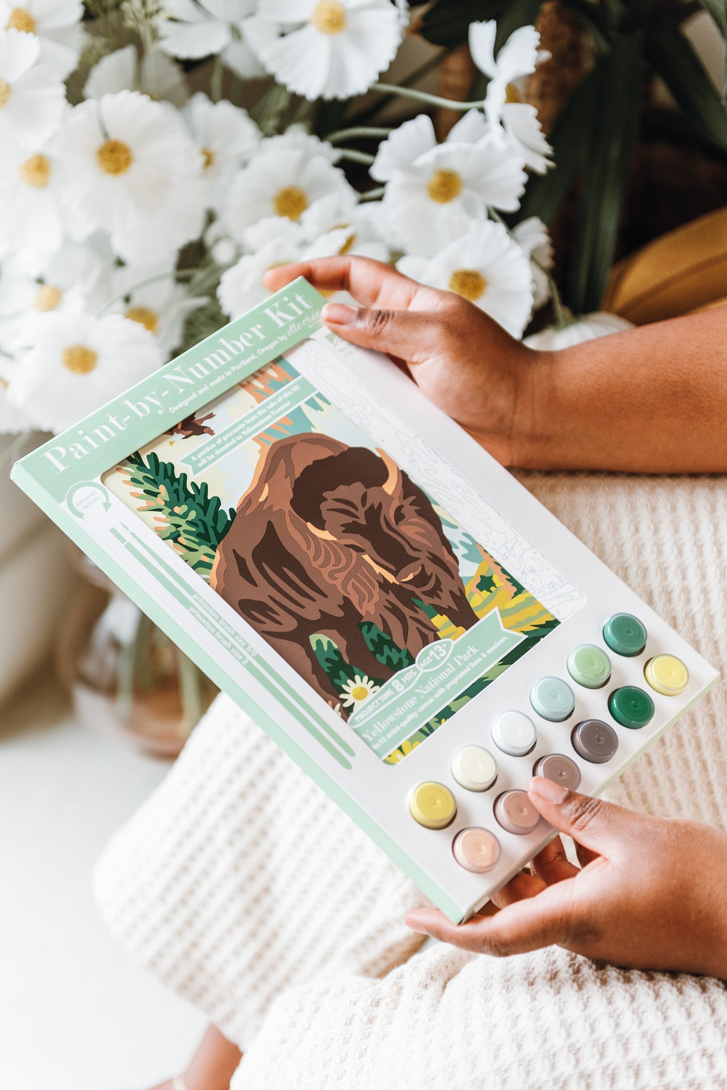 Yellowstone National Park | 8x10 Paint-by-Number Kit from Elle Crée