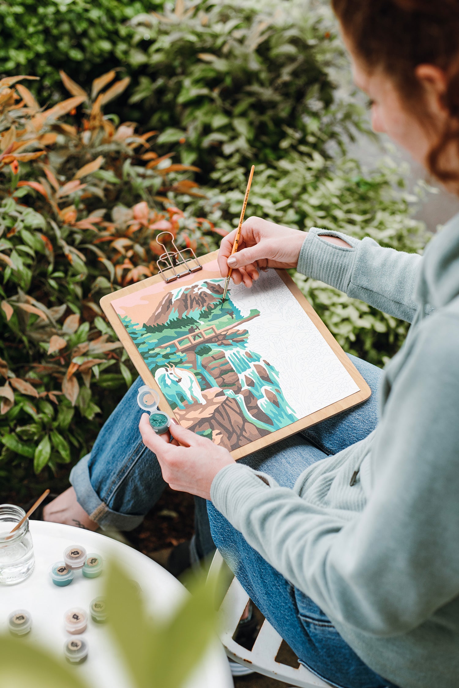 Mt. Rainier National Park | 8x10 paint-by-number kit - Elle Crée