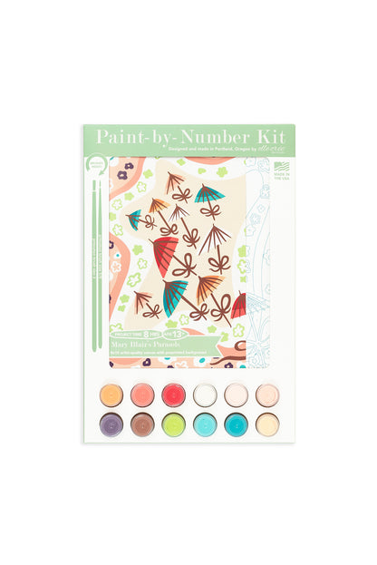 Mary Blair's Parasols 8x10 Paint-by-Number Kit in Packaging