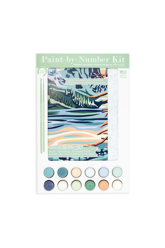 Rocky Mountain National Park 8x10 Paint-by-Number Kit