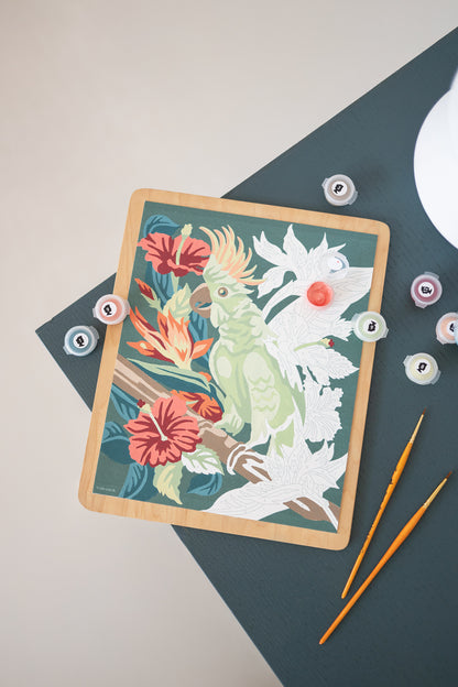 Perched in Paradise | 8x10 paint-by-number kit