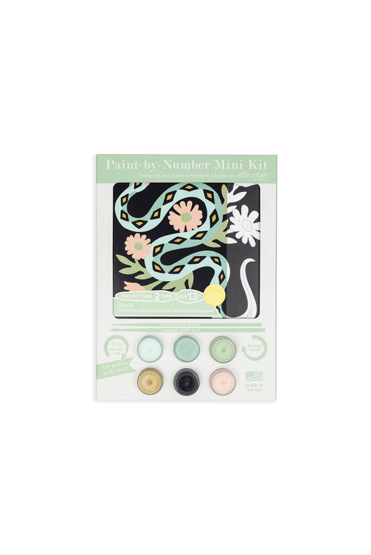 Snake | 6x6 mini paint-by-number kit - Elle Crée