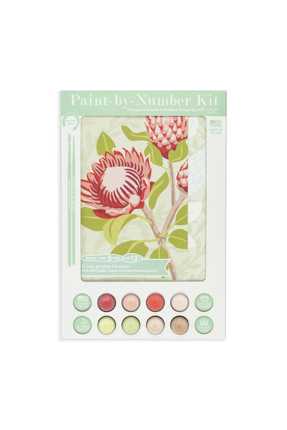 King Protea Blooms | 8x10 paint-by-number kit - Elle Crée