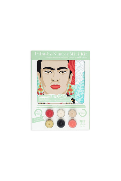 Frida Kahlo | 6x6 mini paint-by-number kit - Elle Crée