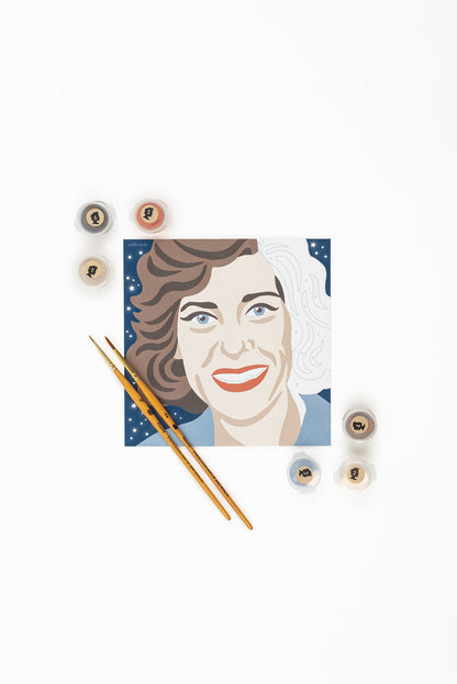 Ellen Ochoa | 6x6 mini paint-by-number kit - Elle Crée