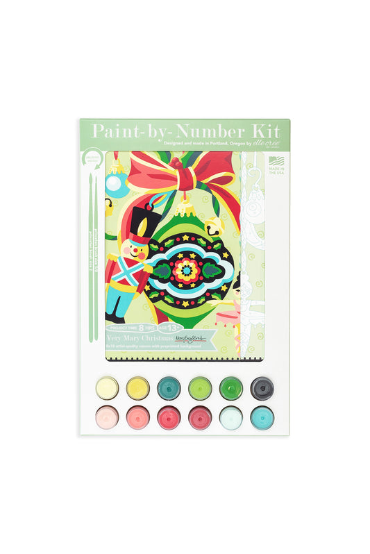 Very Mary Christmas | Mary Engelbreit 8x10 paint-by-number kit - Elle Crée