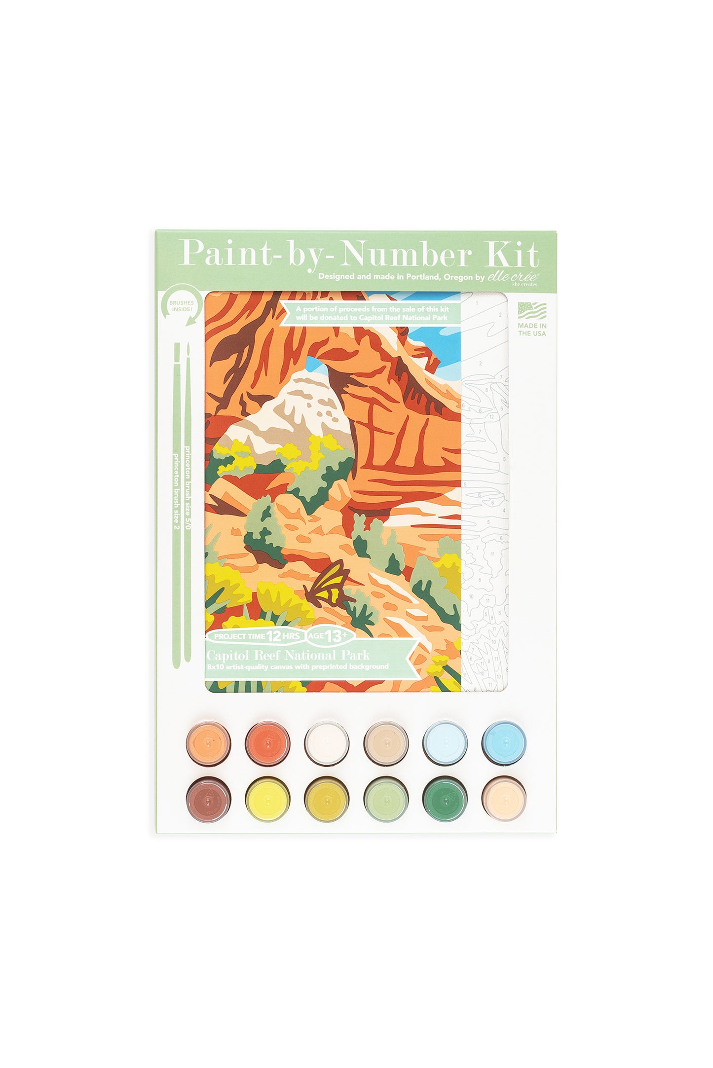 Capitol Reef National Park  |  Elle Crée 8x10 Paint-by-Number Kit