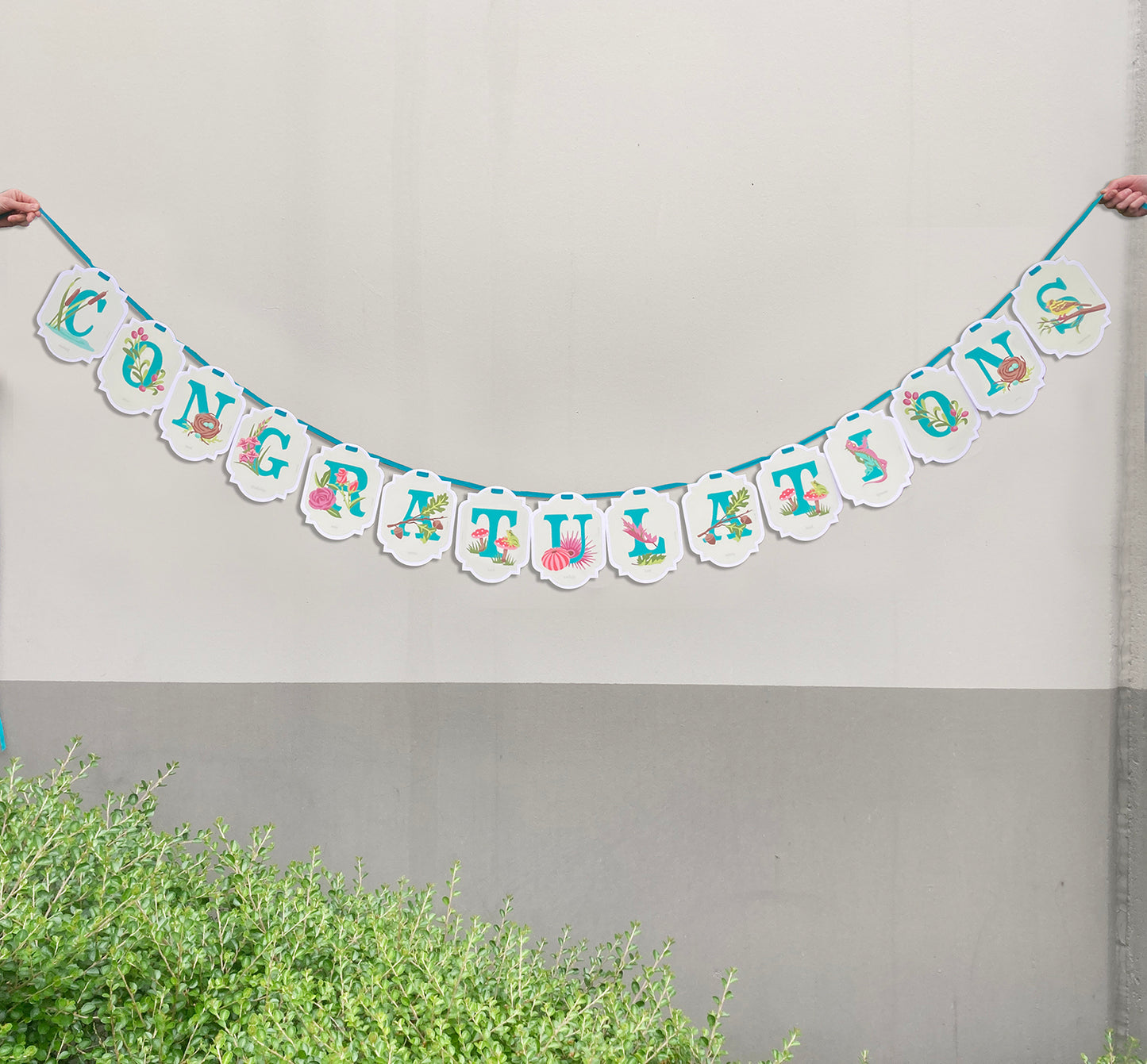 CONGRATULATIONS | paint-by-number banner kit